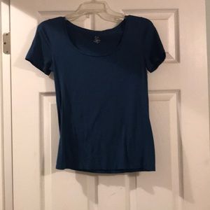 LOFT T-Shirt Dark Teal XS Short Sleeve
